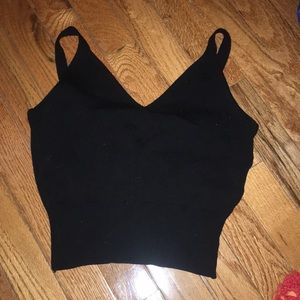 Reformation Black Sweater Tank